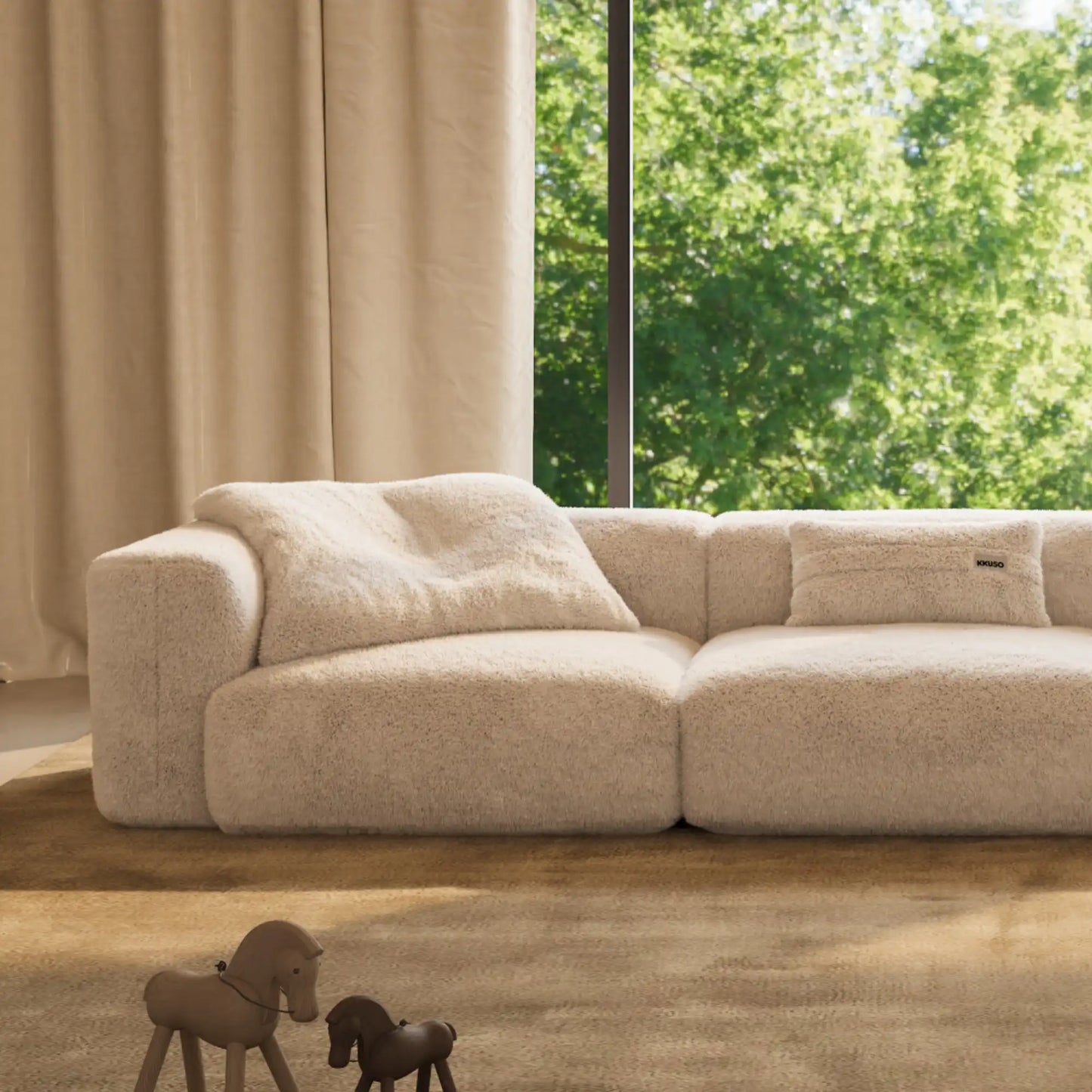 MOMO SET 5 - SOFT FUR IVORY CLOUD