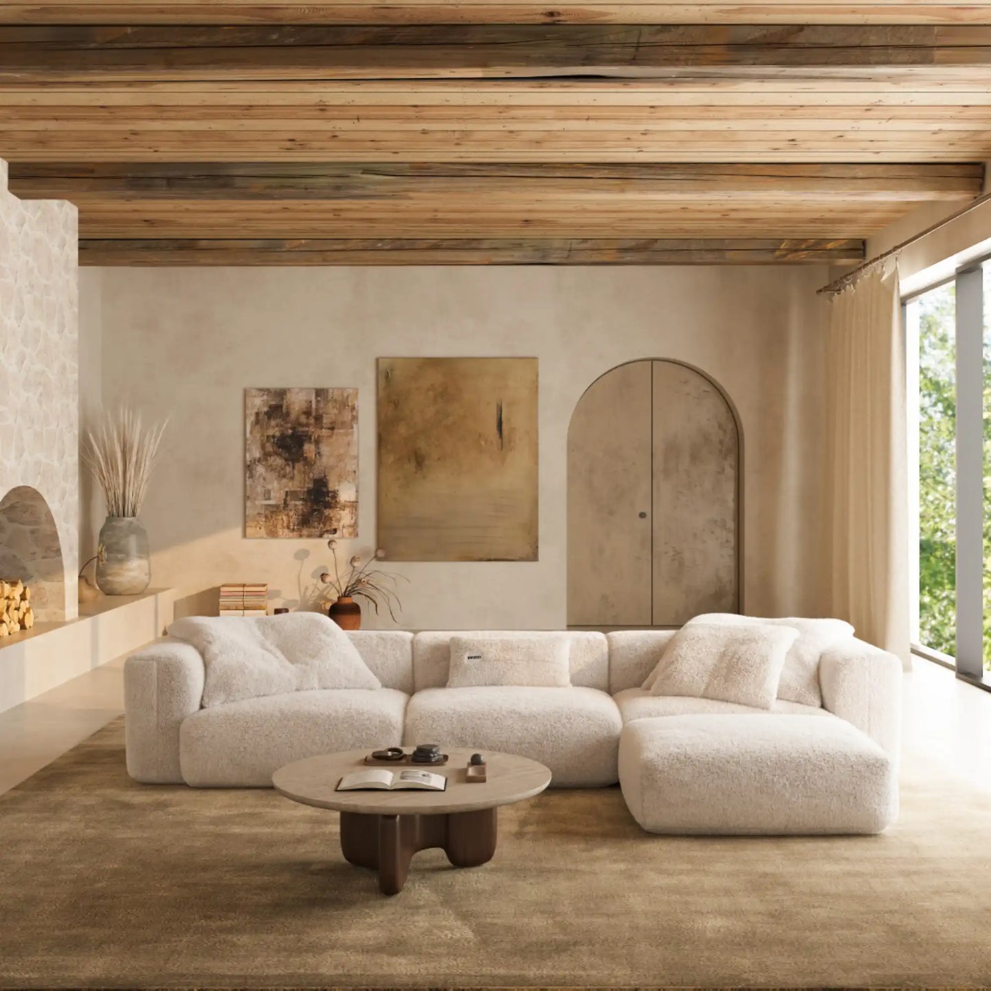 MOMO SET 6 - SOFT FUR IVORY CLOUD