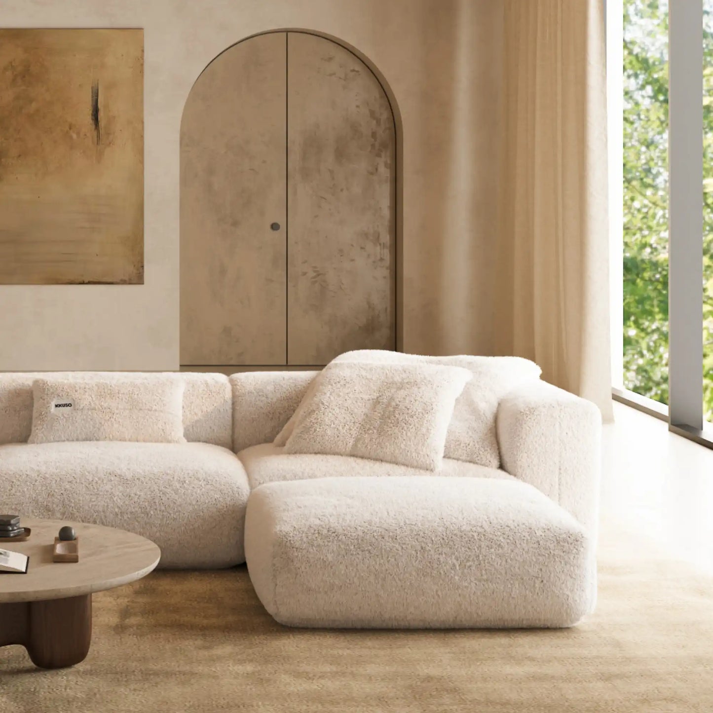 MOMO SET 6 - SOFT FUR IVORY CLOUD