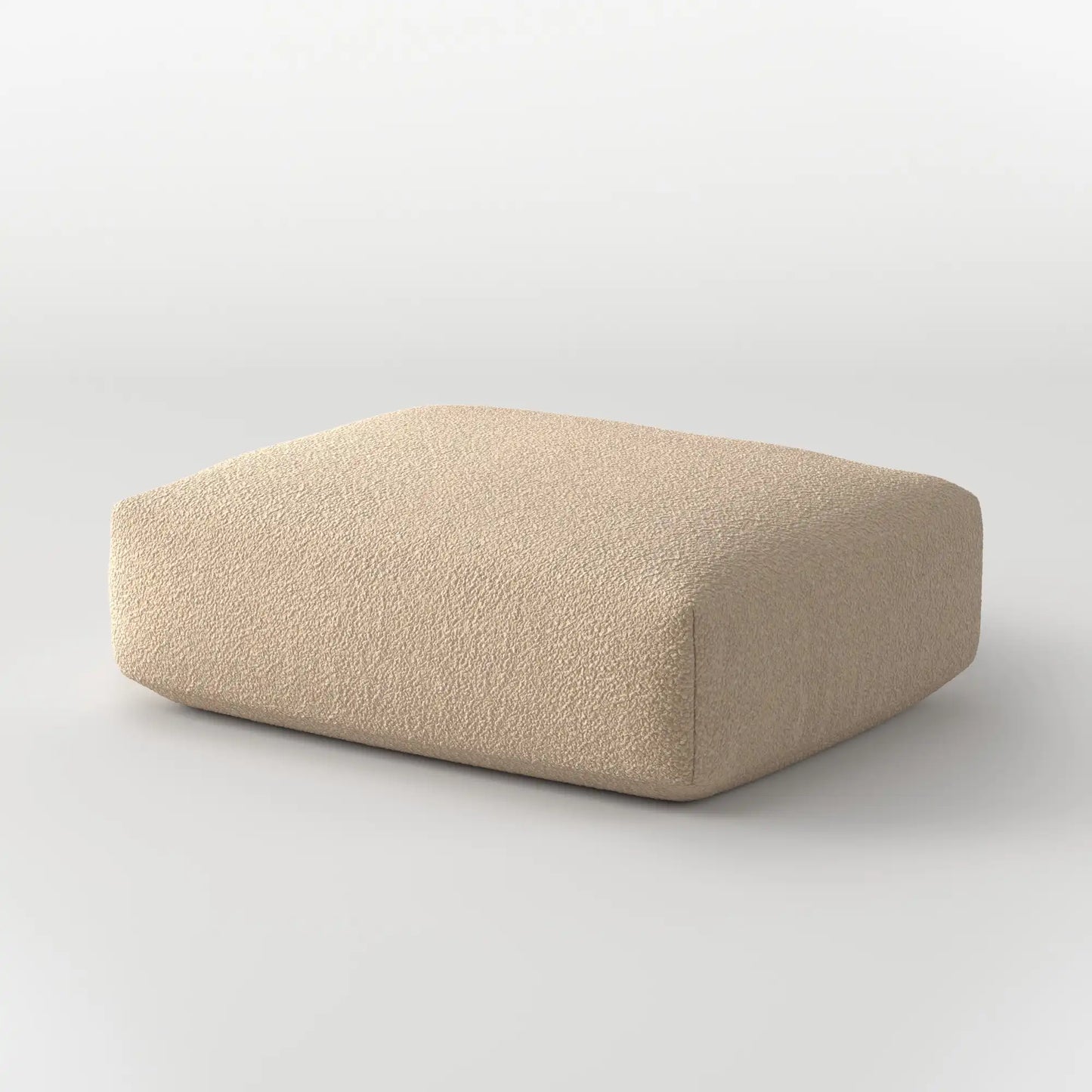 MOMO OTTOMAN - TEDDY FLEECE BEIGE