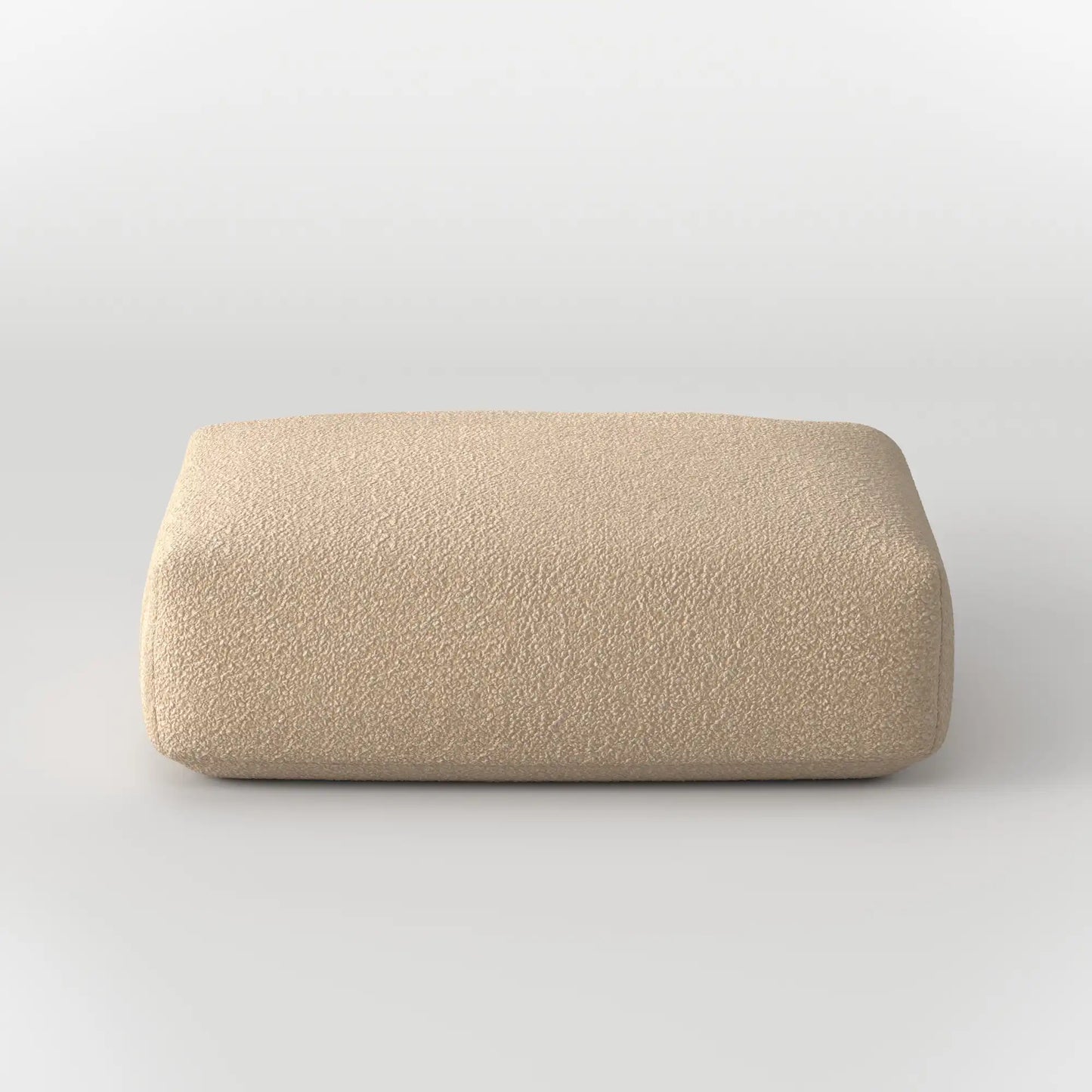 MOMO OTTOMAN - TEDDY FLEECE BEIGE