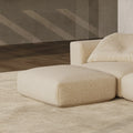 MOMO OTTOMAN - TEDDY FLEECE BEIGE