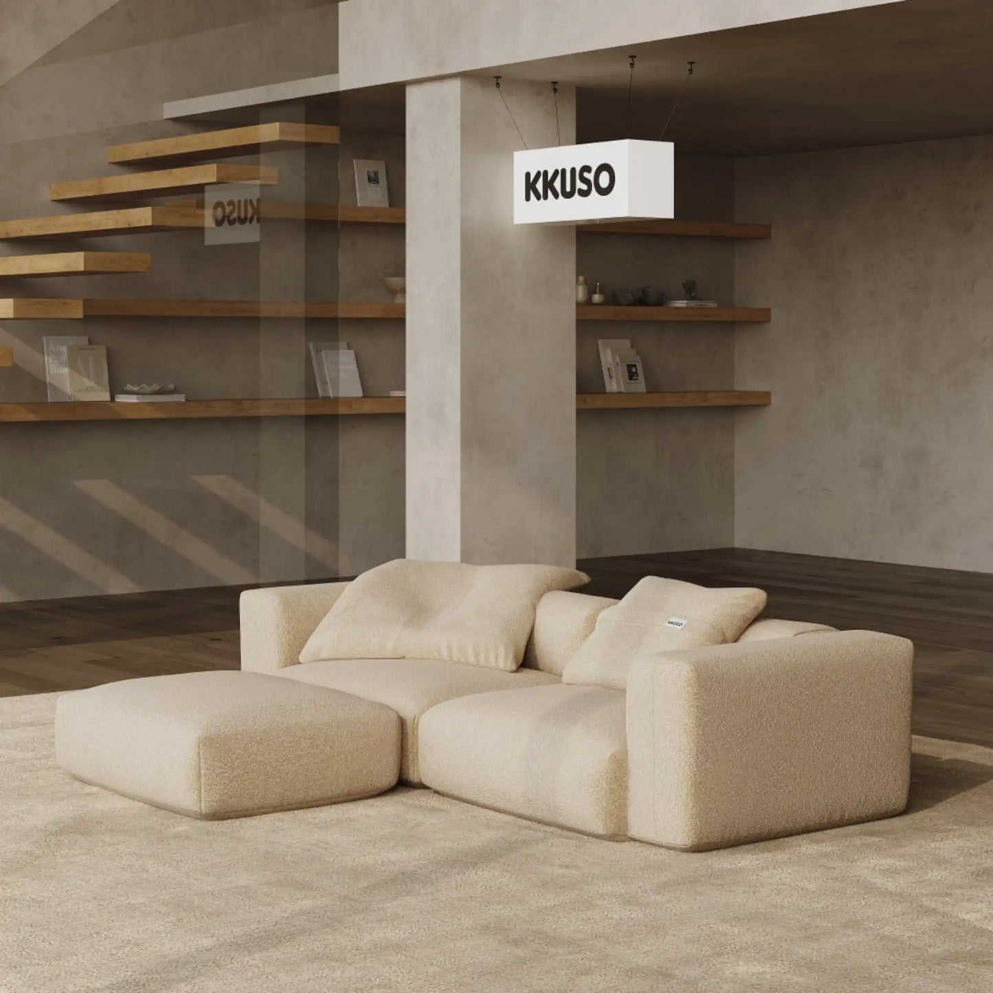 MOMO SET 1 - TEDDY FLEECE BEIGE