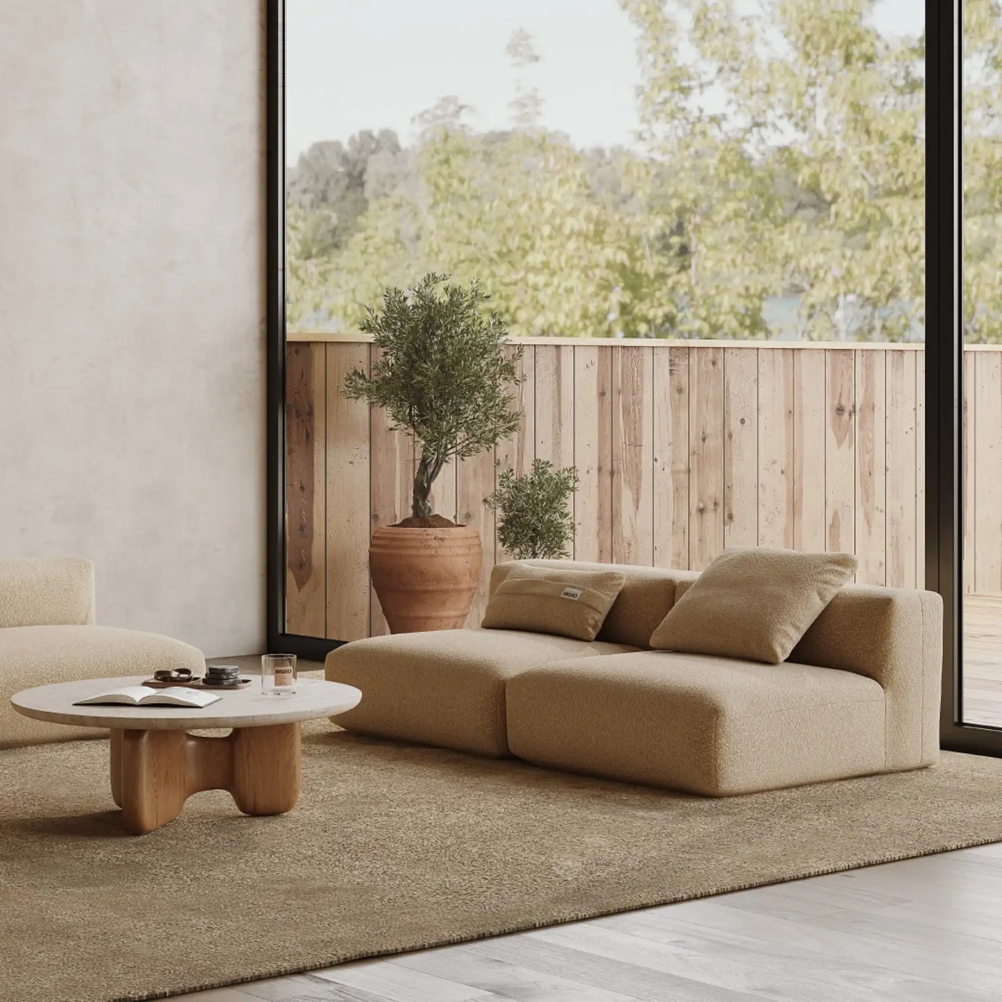 MOMO SET 3 - TEDDY FLEECE BEIGE