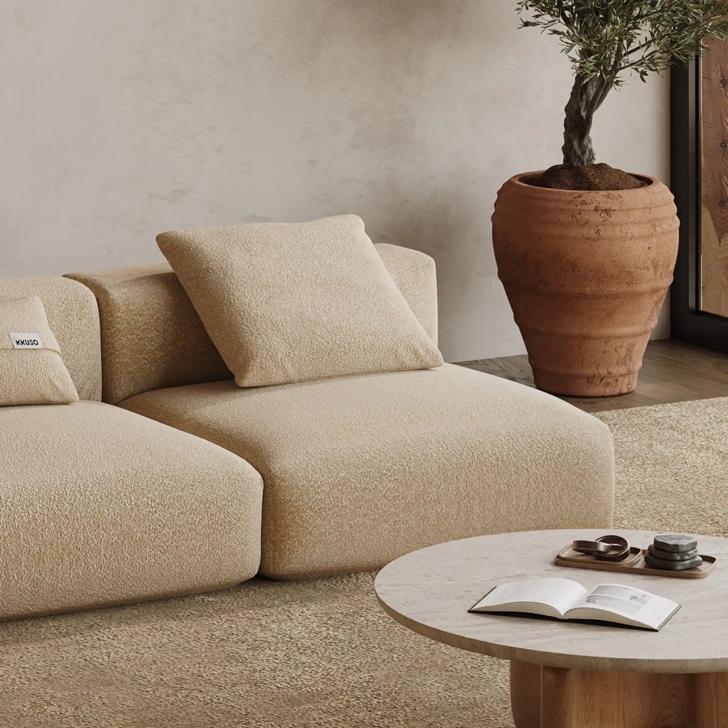 MOMO SET 3 - TEDDY FLEECE BEIGE