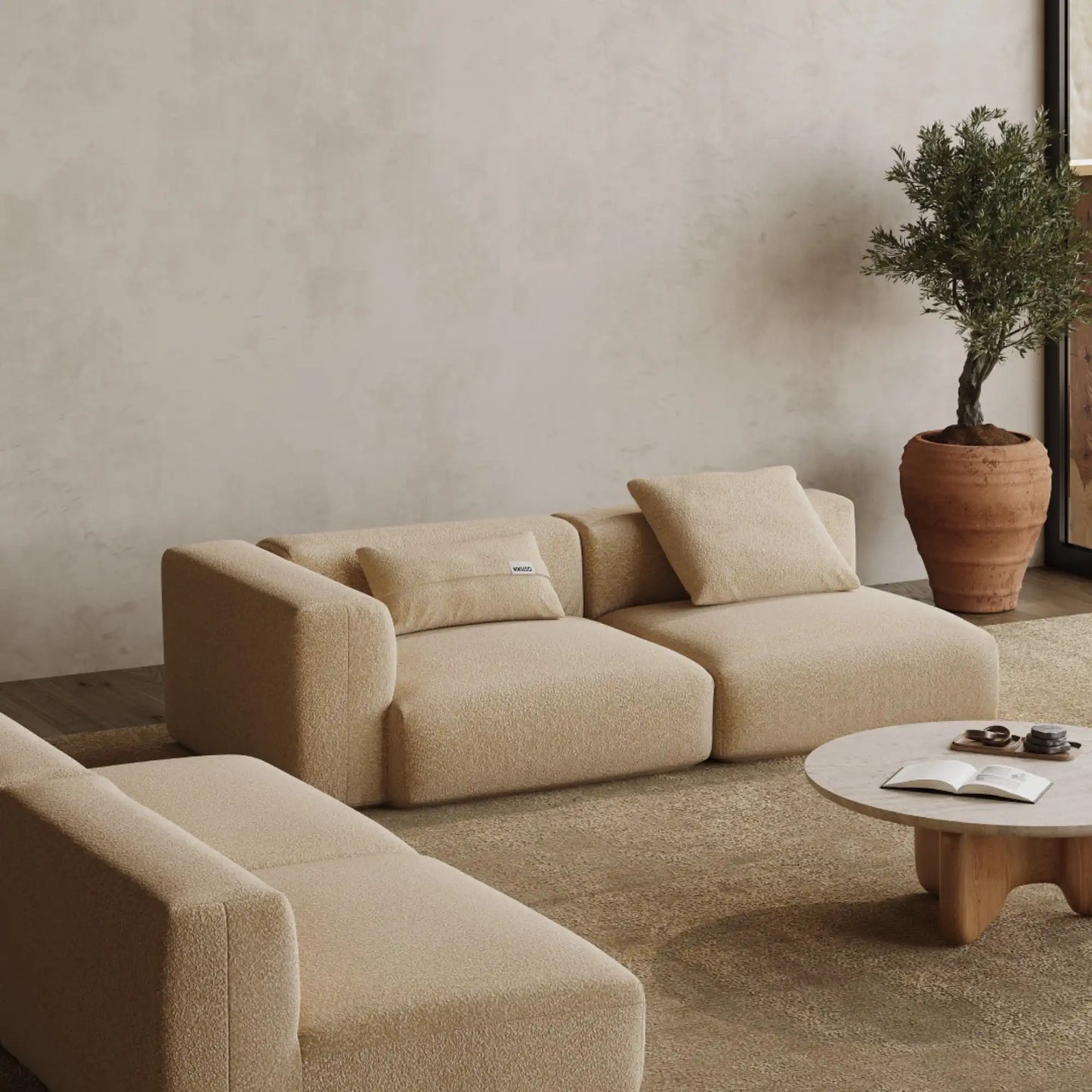 MOMO SET 4 - TEDDY FLEECE BEIGE