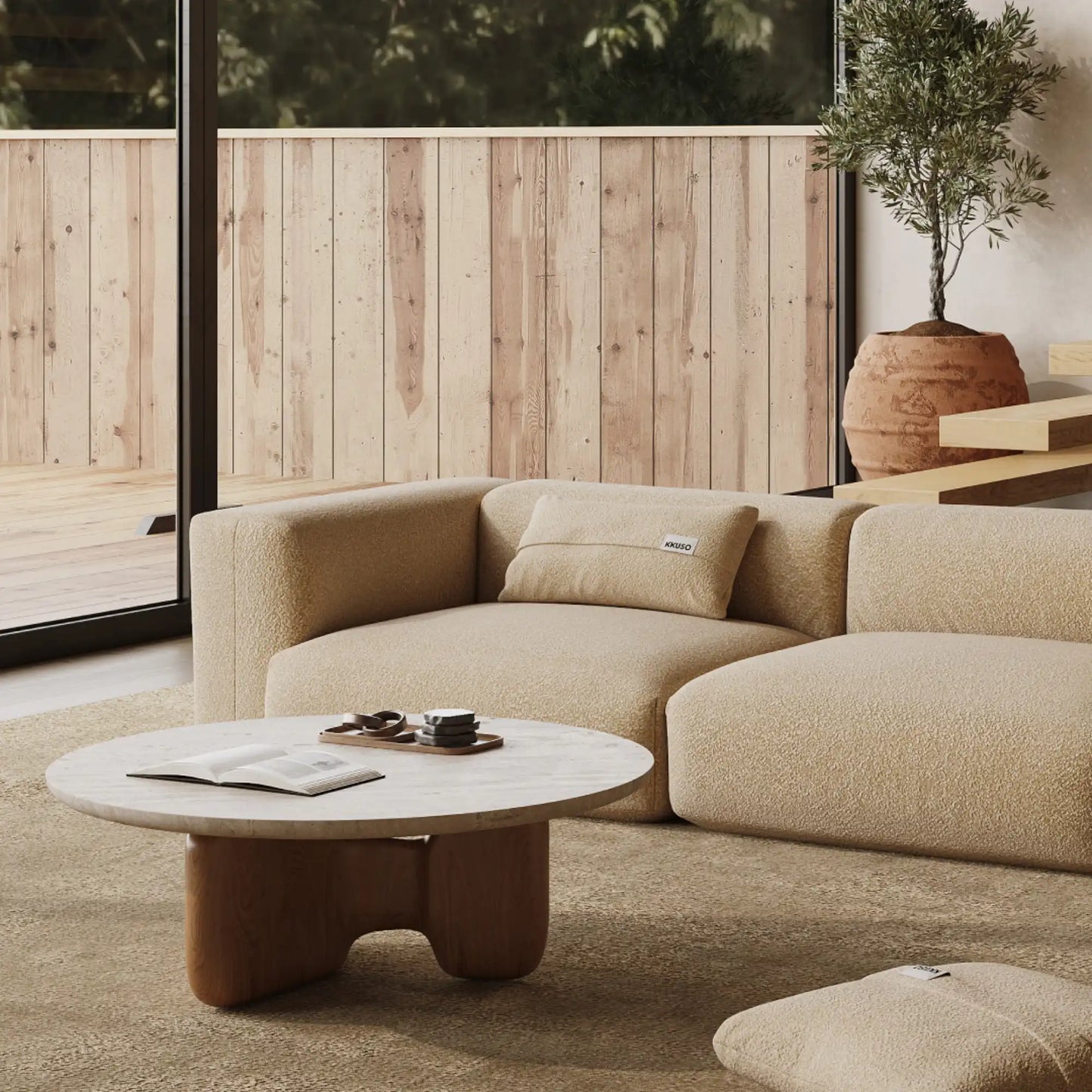 MOMO SET 4 - TEDDY FLEECE BEIGE