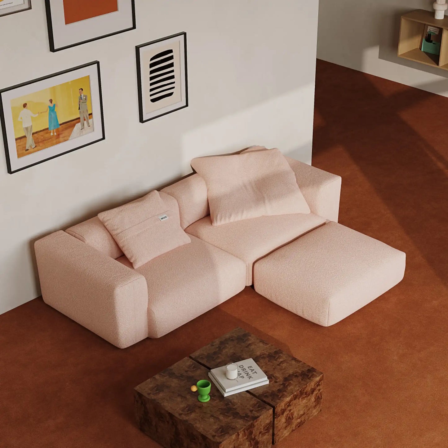 MOMO SET 1 - TEDDY FLEECE BLUSH