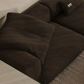 MOMO CORNER RIGHT - TEDDY FLEECE CHOCOLATE