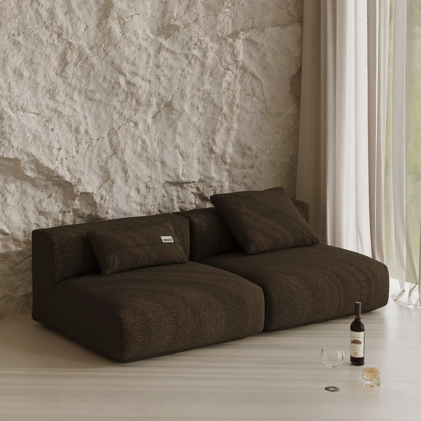 MOMO SET 4 - TEDDY FLEECE CHOCOLATE