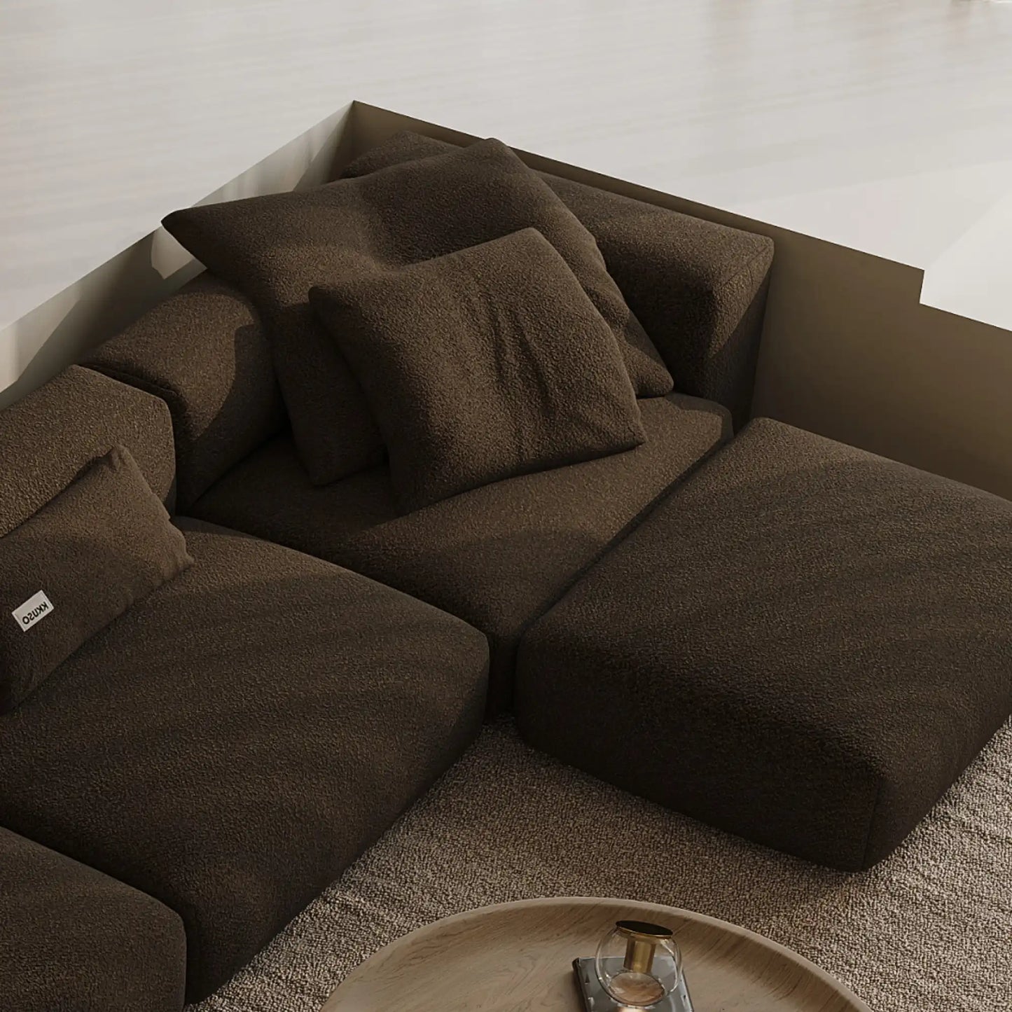 MOMO SET 6 - TEDDY FLEECE CHOCOLATE