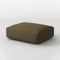 MOMO OTTOMAN - TEDDY FLEECE DARK OLIVE