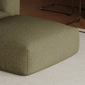 MOMO OTTOMAN - TEDDY FLEECE DARK OLIVE