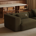 MOMO CORNER RIGHT - TEDDY FLEECE DARK OLIVE