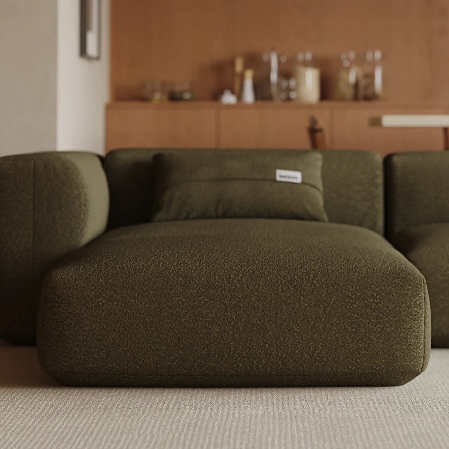 MOMO SET 2 - TEDDY FLEECE DARK OLIVE