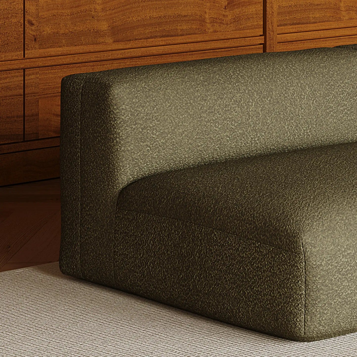 MOMO SET 3 - TEDDY FLEECE DARK OLIVE