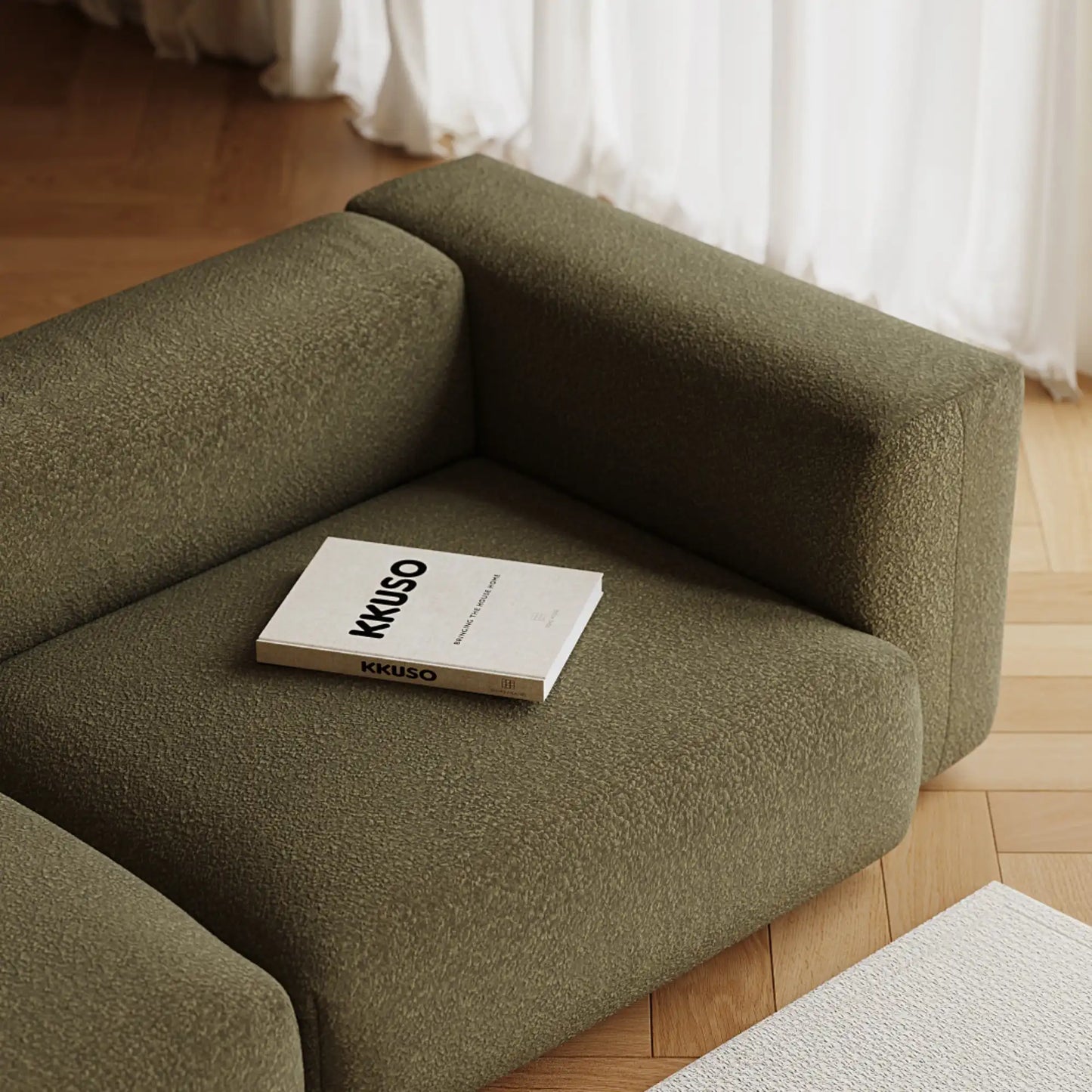 MOMO SET 5 - TEDDY FLEECE DARK OLIVE