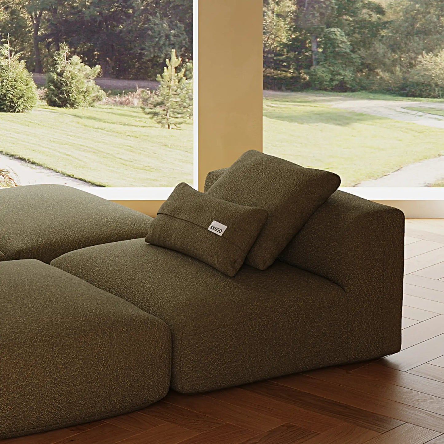 MOMO SET 7 - TEDDY FLEECE DARK OLIVE