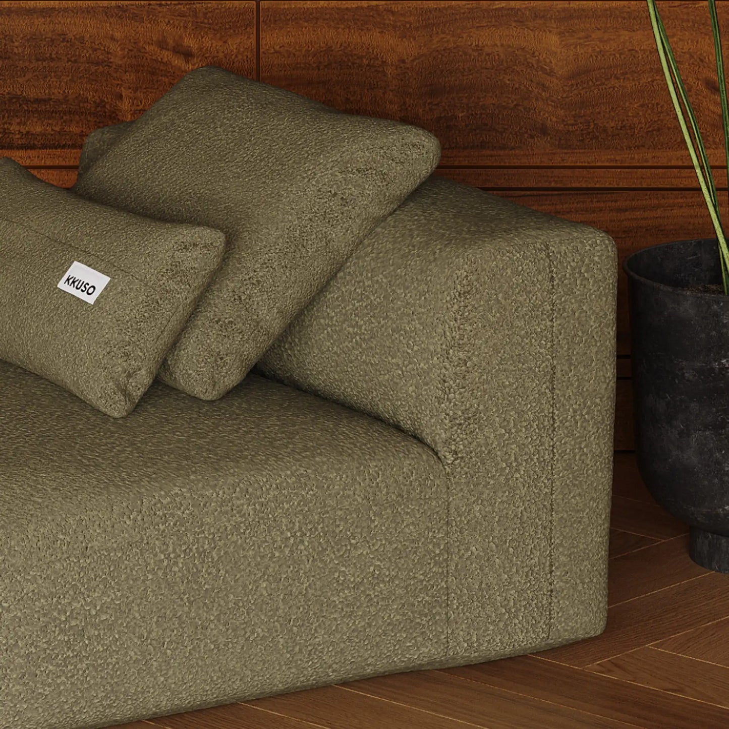 MOMO SET 7 - TEDDY FLEECE DARK OLIVE