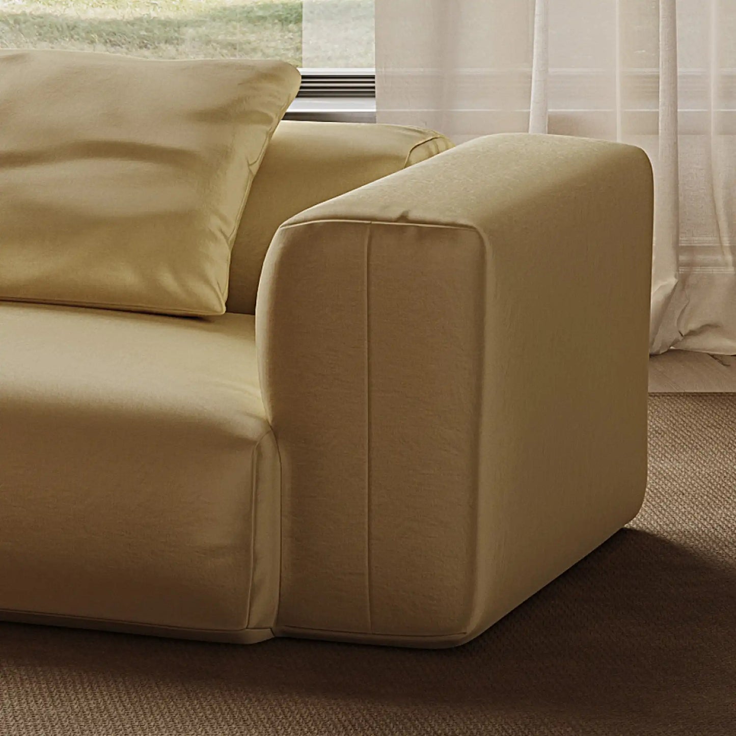 MOMO CORNER LEFT - VELVET CHAMPAGNE