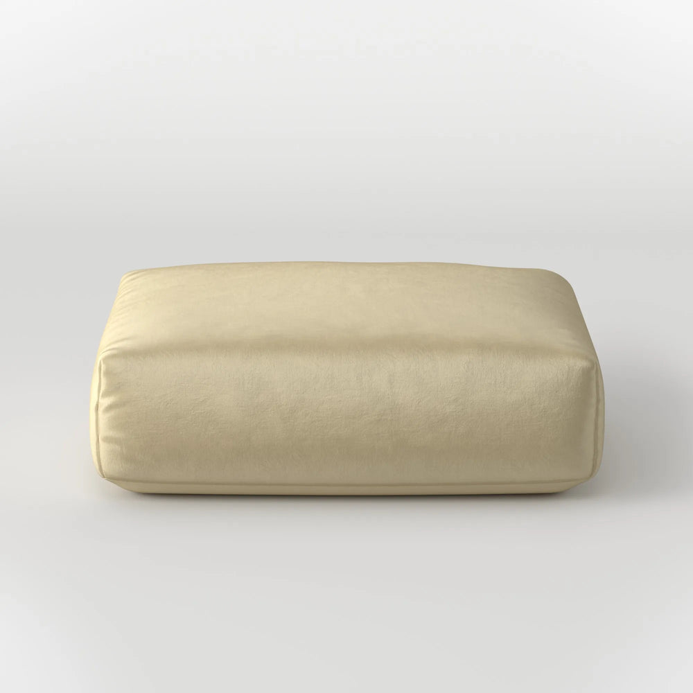 MOMO OTTOMAN - VELVET CHAMPAGNE
