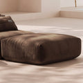MOMO OTTOMAN - VELVET DARK CHOCOLATE