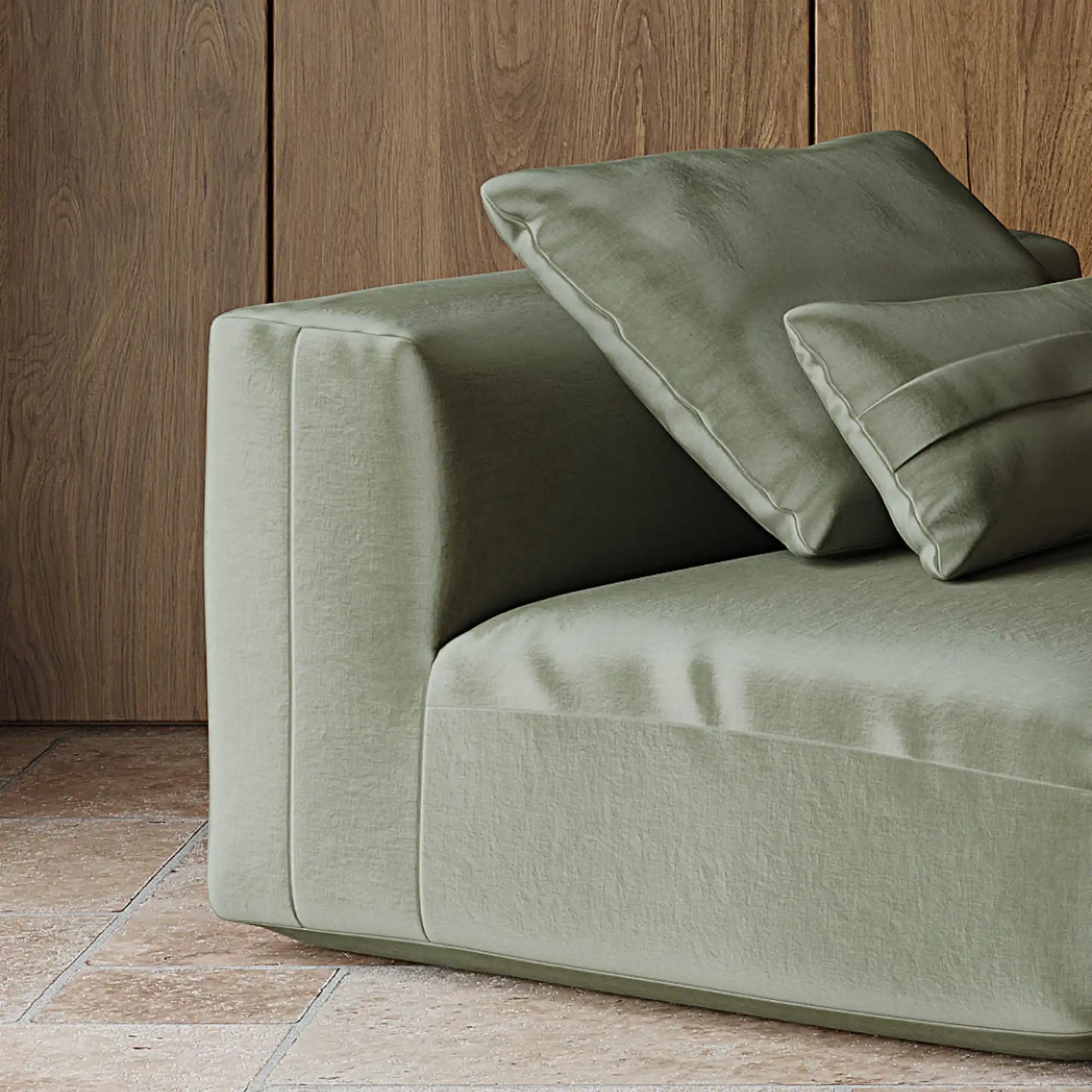 MOMO LOUNGER - VELVET DEEP OLIVE
