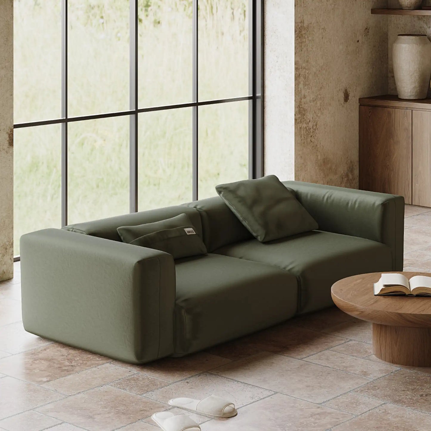 MOMO SET 1 - VELVET DEEP OLIVE