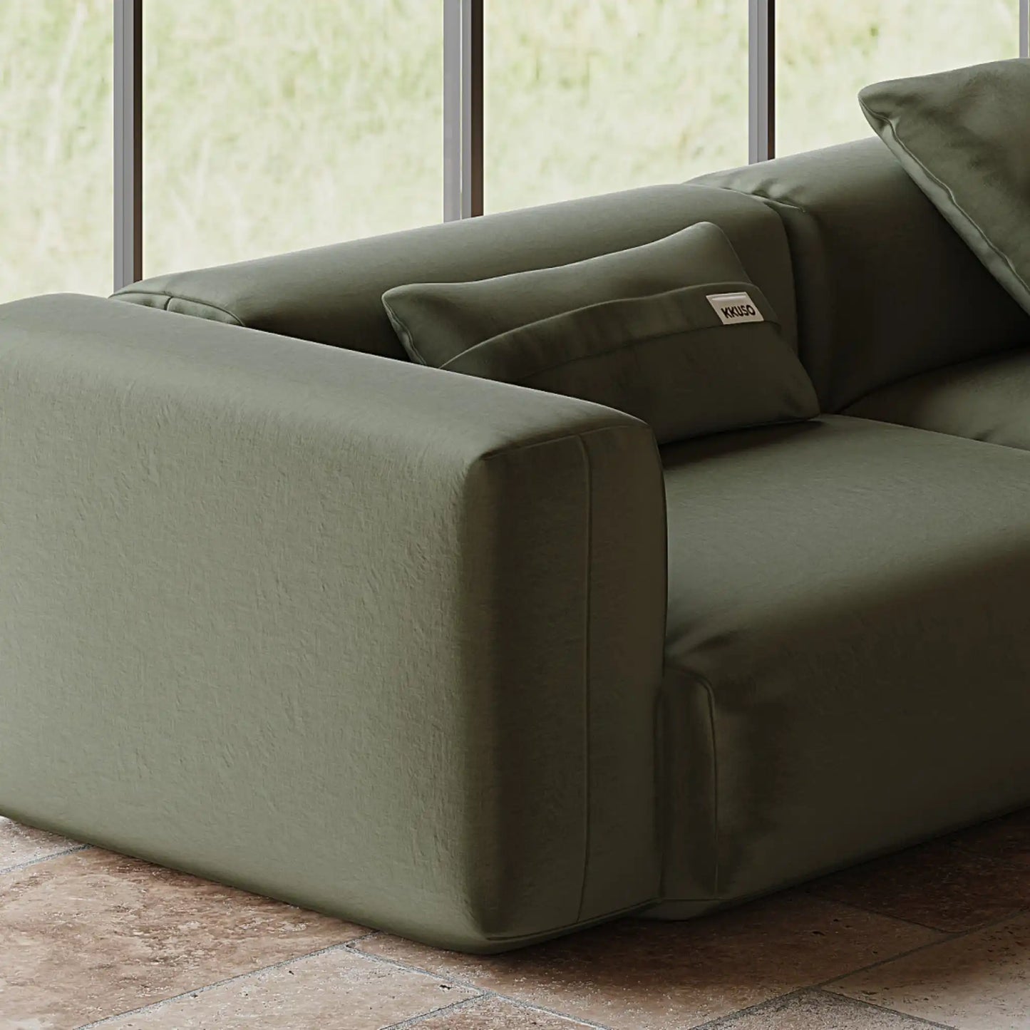 MOMO SET 1 - VELVET DEEP OLIVE