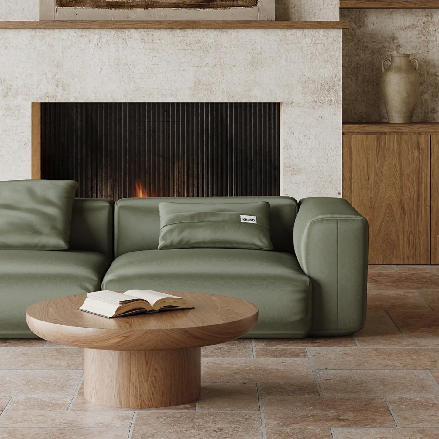 MOMO SET 1 - VELVET DEEP OLIVE