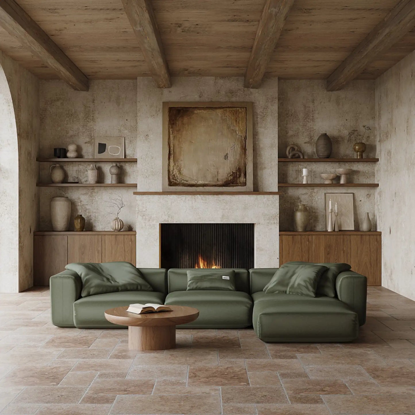 MOMO SET 2 - VELVET DEEP OLIVE