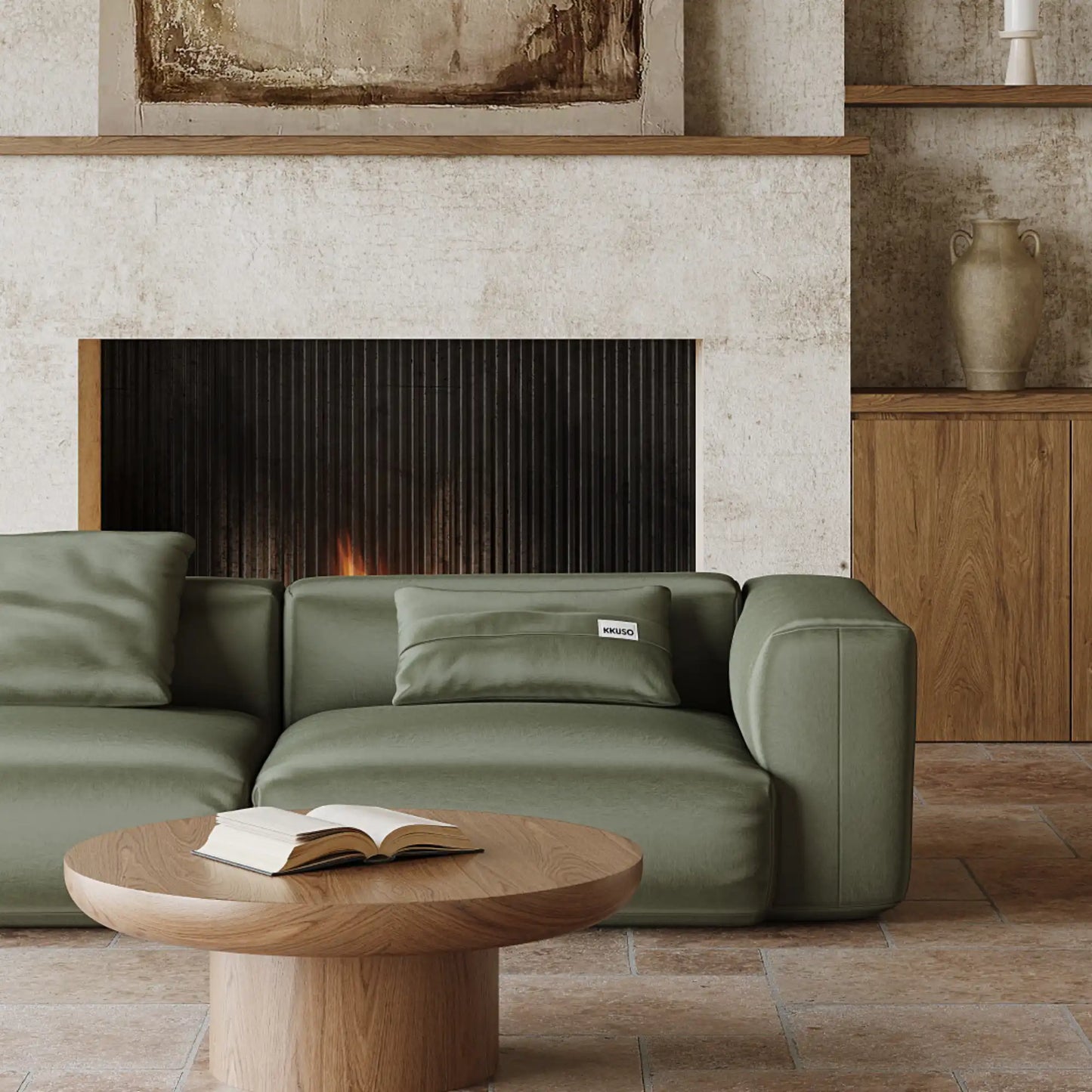 MOMO SET 4 - VELVET DEEP OLIVE