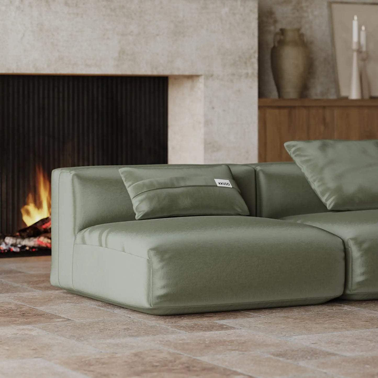 MOMO SET 4 - VELVET DEEP OLIVE