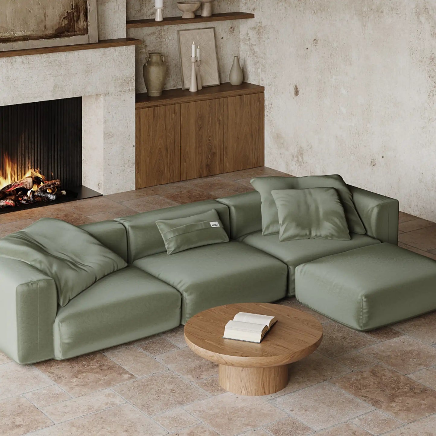 MOMO SET 6 - VELVET DEEP OLIVE