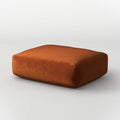 MOMO OTTOMAN - VELVET FLAME ORANGE