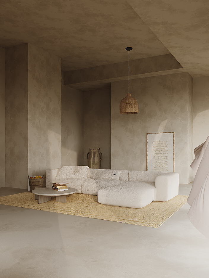 MOMO MODULAR SOFA SET 6 - BOUCLE