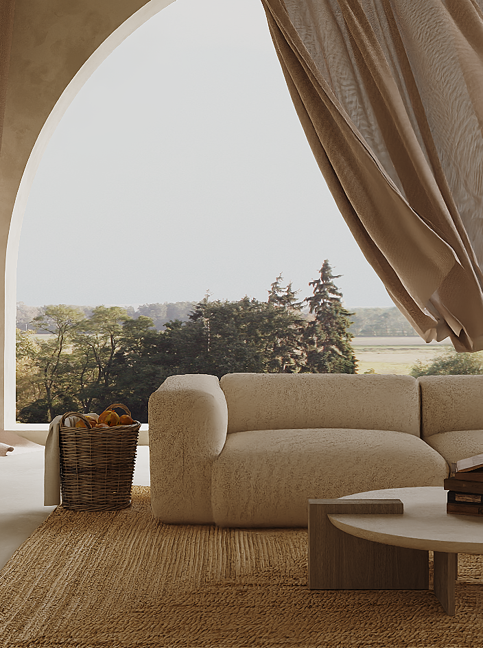 MOMO MODULAR SOFA SET 6 - BOUCLE