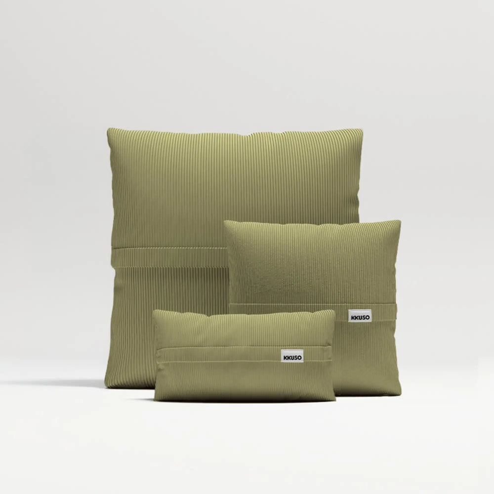 MOMO PILLOW - CORDUROY OLIVE MOSS SET 2