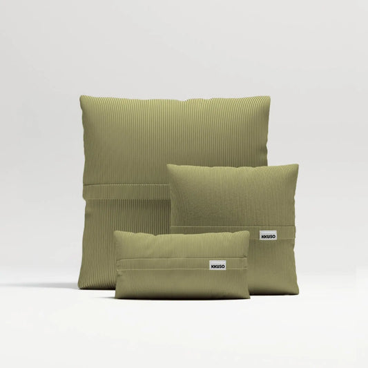 MOMO PILLOW - CORDUROY OLIVE MOSS SET 2