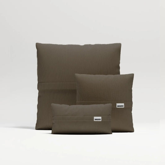 MOMO PILLOW - CORDUROY STONE TAUPE SET 2