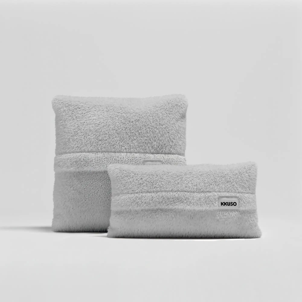 MOMO PILLOW - SOFT FUR IVORY CLOUD SET 1