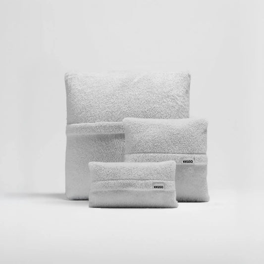 MOMO PILLOW - SOFT FUR IVORY CLOUD SET 2