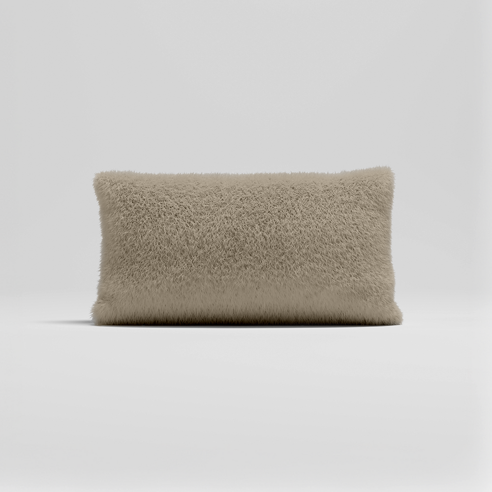 MOMO PILLOW - SOFT FUR WARM OAT SMALL