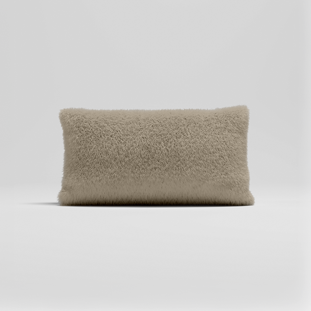 MOMO PILLOW - SOFT FUR WARM OAT SMALL