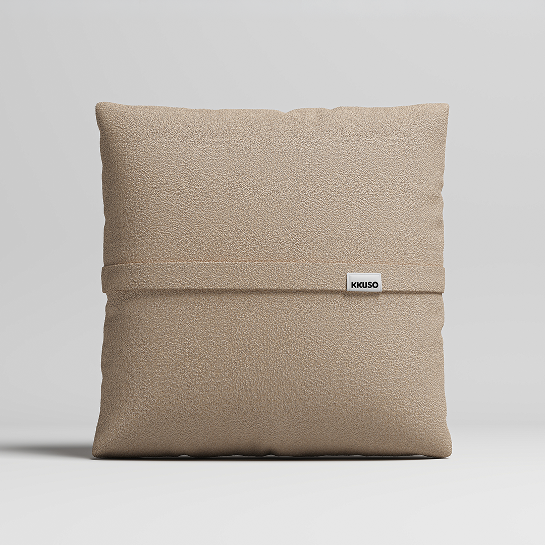 MOMO PILLOW - TEDDY FLEECE BEIGE LARGE