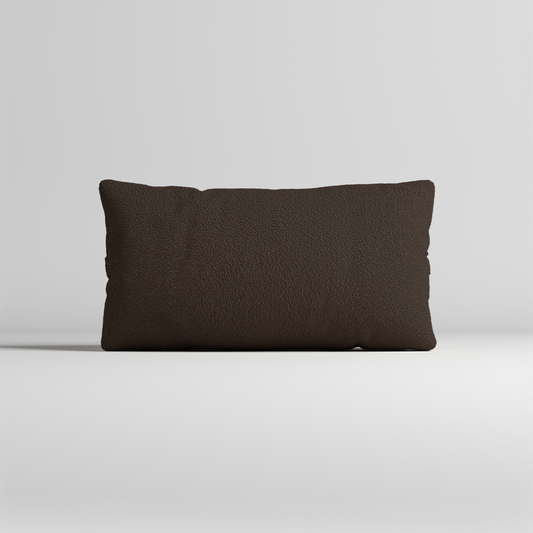 MOMO PILLOW - TEDDY FLEECE CHOCOLATE SMALL