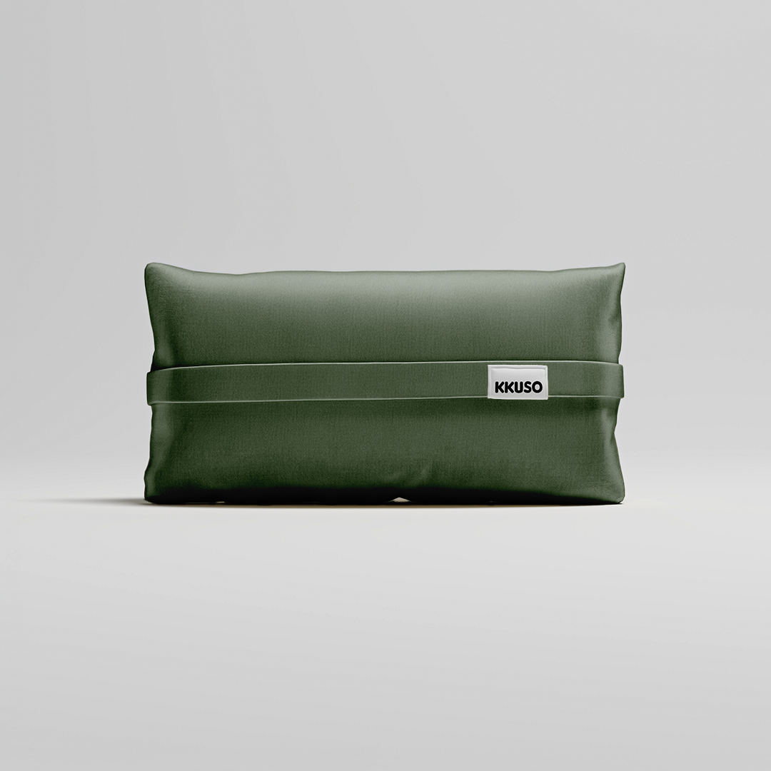 MOMO PILLOW - VELVET DEEP OLIVE SMALL