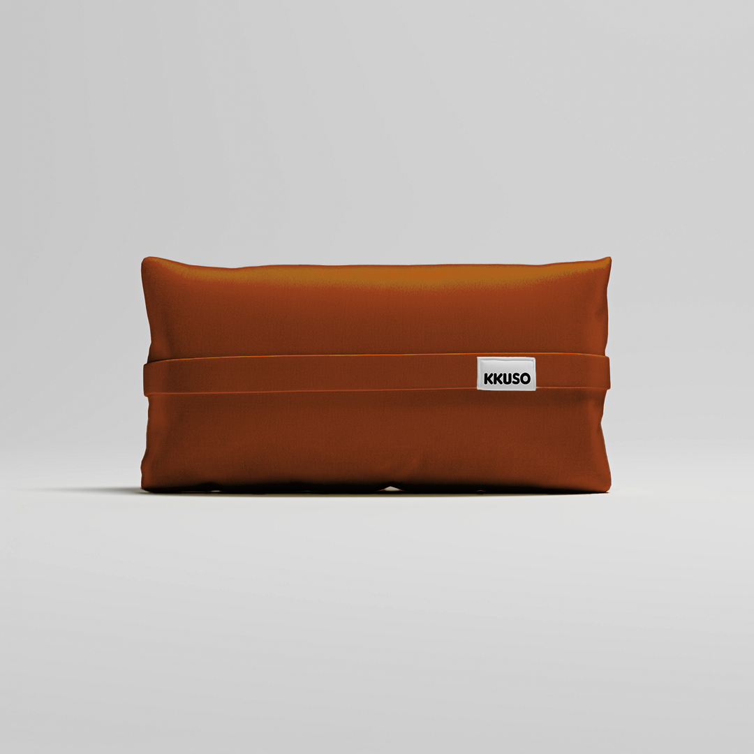 MOMO PILLOW - VELVET FLAME ORANGE SMALL