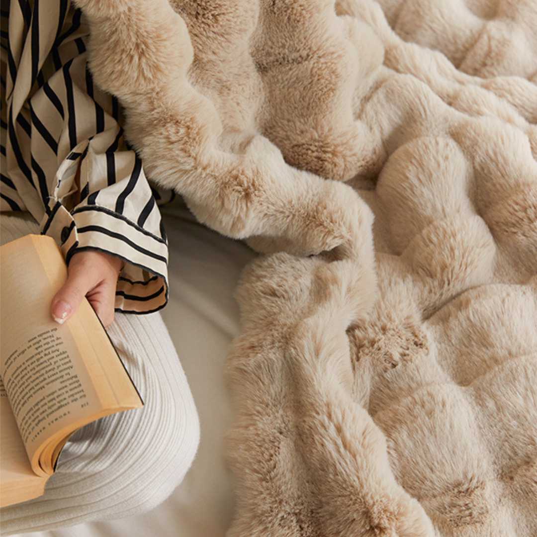 Furry throw online blanket