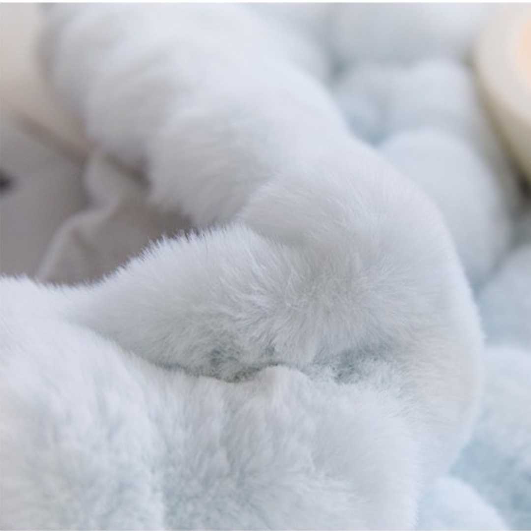 WAVE FAUX FUR THROW BLANKET - KKUSO.HOME